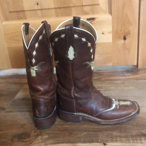 Unique Retired Tony Lama Longhorn Boots - Picture 5 of 7